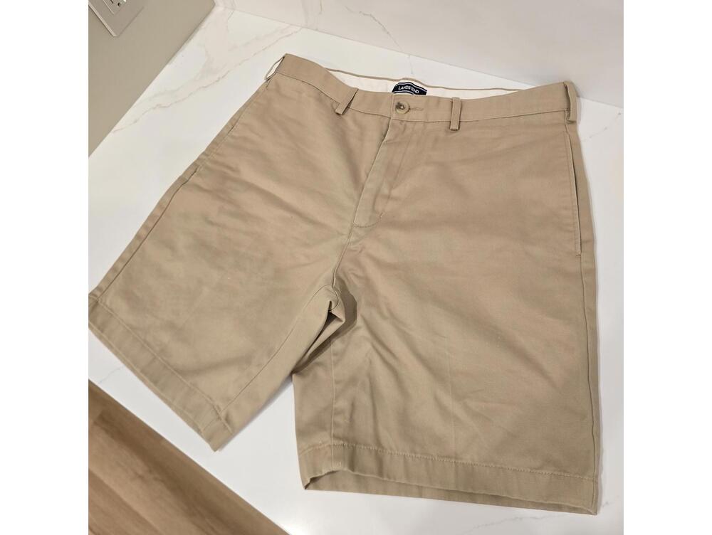 Lands' End Men's Shorts Khaki - Size 34